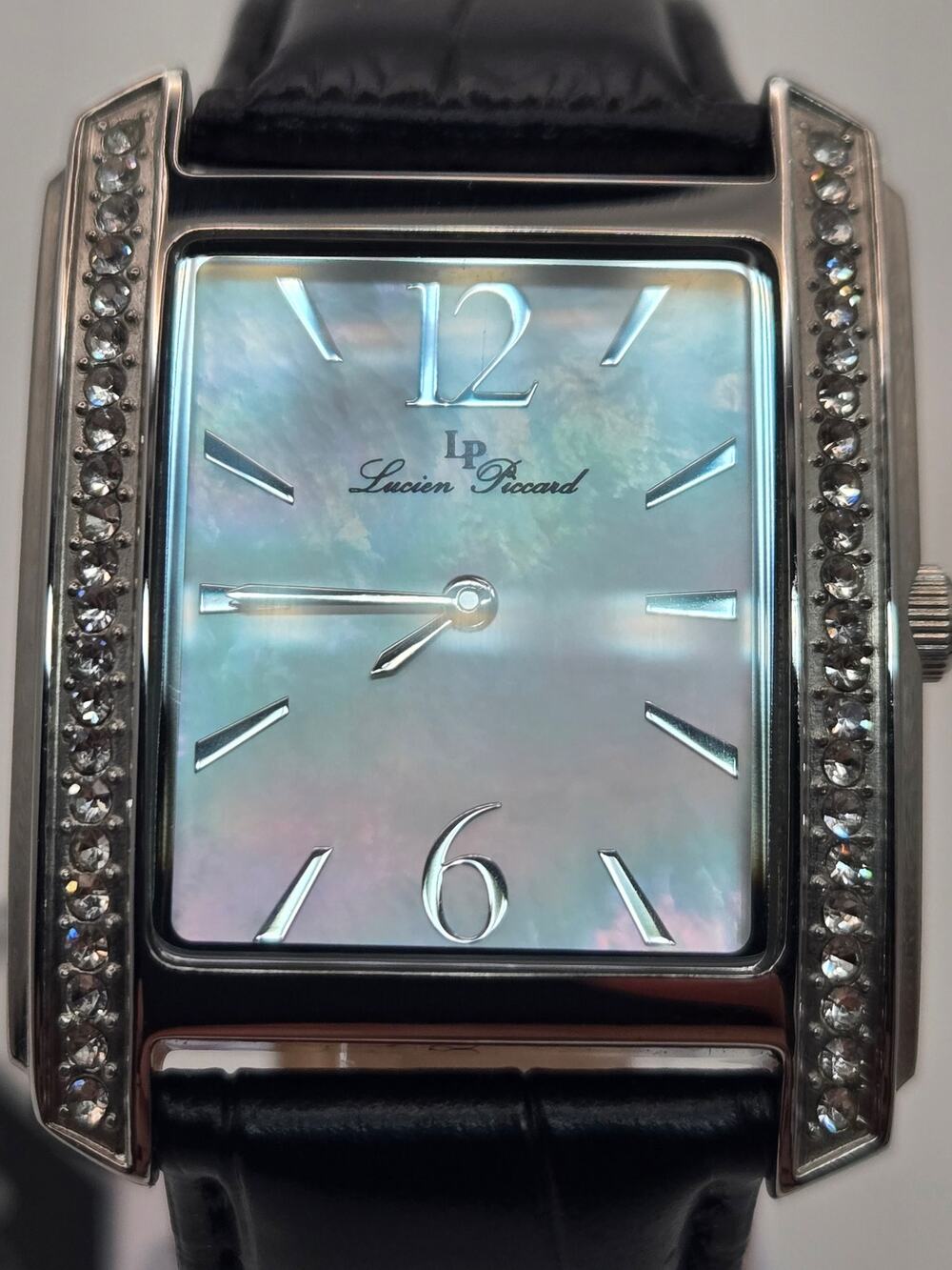 Lucien Piccard Lady's Coca mother of pearl Dial Crystal Watch